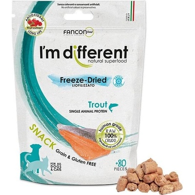 I´M DIFFERRENT SNACK pstruh mrazom sušená maškrta 40 g