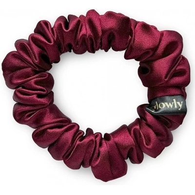 Glowly MINI Saténová Scrunchie Cabernet Sauvignon