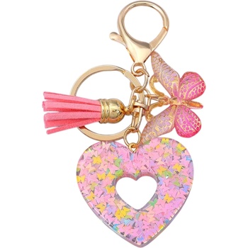 HARAHU Ключодържател Heart - Розова / Тип3 KP38002 (38002)