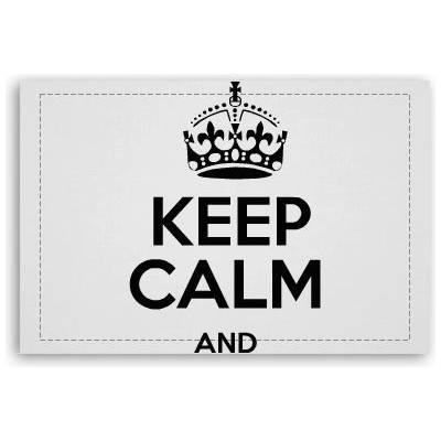 Fotoobraz 60x40 cm malý Keep calm