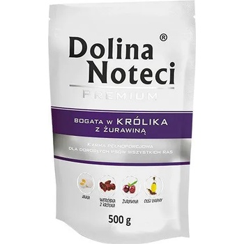 Image 1 of Dolina Noteci Dog Rabbit - Пауч за кучета със заешко и боровинки 500 гр