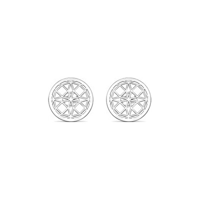 Auronitens Náušnice geometrická mandala - NA1691