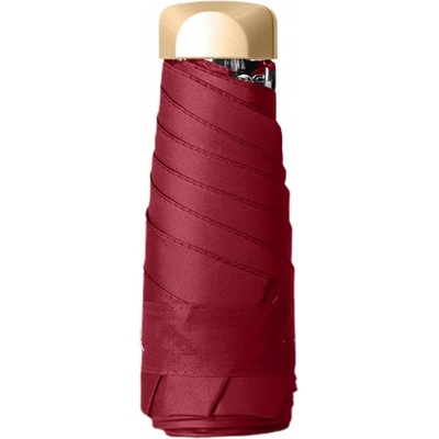 Mini deštník s ochranou proti UV záření červený