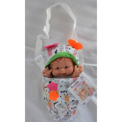 Marina & Pau Nenotin Verča v zelené přenosné taštičce Nenotin Hip Pouch 21 cm