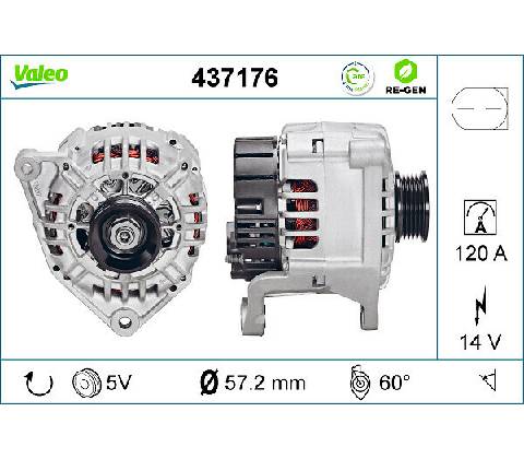 Alternátor VALEO 437176