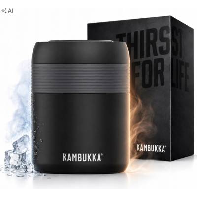 Kambukka Bora Termoska na jídlo Matte Black 600 ml