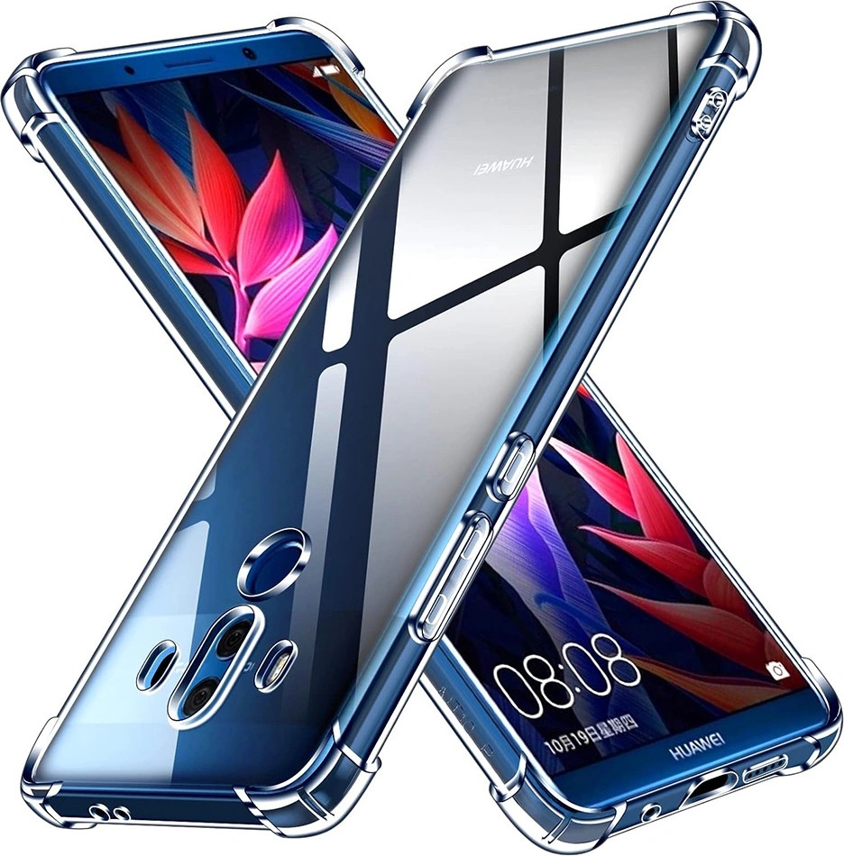 Bigcousin Custodia Con Cordino Per Huawei Mate 10 Pro – TPU Trasparente Antingiallimento Con Angoli Rinforzati