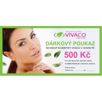 Vivaco Dárkový poukaz v hodnotě 500 Kč 1 ks