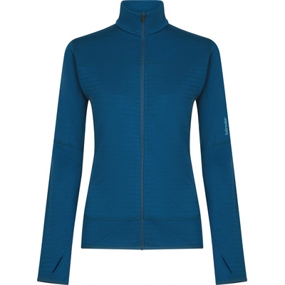 icebreaker Women Merino Blend 300 RealFleece Descender LS Zip Размер: S / Цвят: син