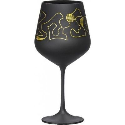 Crystalex Sklenice na víno Sandra Black Electic 2 x 570 ml