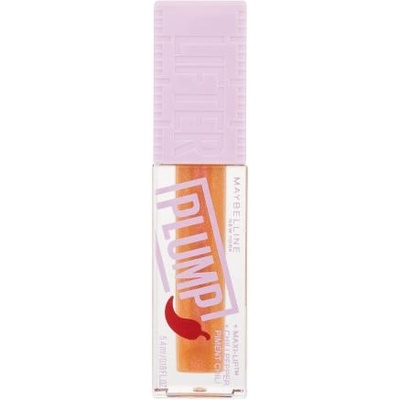 Maybelline Lifter Plump гланц за устни за обем с екстракт от лют червен пипер 5.4 ml нюанс 008 Hot Honey