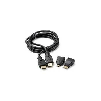 Image 1 of Комплет HDMI кабел и преходници - HDMI Male към HDMI Male, 1.5m, Mini HDMI към HDMI Female адаптер, Micro HDMI към HDMI Female адаптер