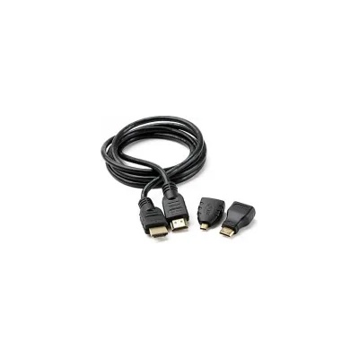 Комплет HDMI кабел и преходници - HDMI Male към HDMI Male, 1.5m, Mini HDMI към HDMI Female адаптер, Micro HDMI към HDMI Female адаптер