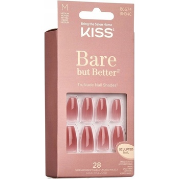 KISS Bare But Better Medium umelé nechty 28 ks