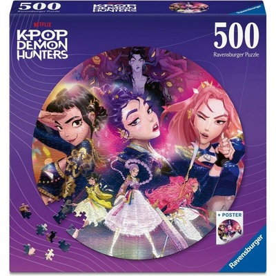 Ravensburger Kruhové K-POP Demon Hunters 500 dielov