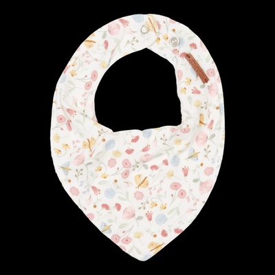 Little Dutch Bandana bib bryndák - Květiny a motýli