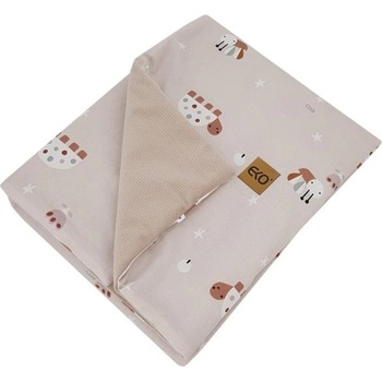 Eko ЕКО Памучно одеяло с подплата VELVET Bees Beige 100x80 cm