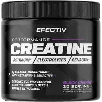 Efectiv Nutrition Performance Creatine | with Astragin & Senactiv [300 грама] Черна череша