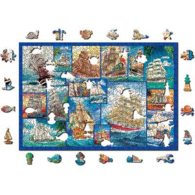 Wooden City - Puzzle Sailing Ships 505 - 500 piese