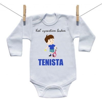 Boodyy Body s dlhým rukávom Keď vyrastiem budem tenista