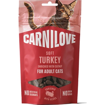 CARNILOVE Cat SOFT Snack Turkey enriched with Catnip 50 g