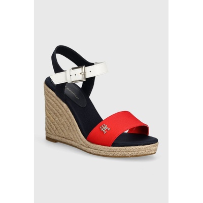 Tommy Hilfiger Сандали Tommy Hilfiger STRIPES WEDGE SANDAL в тъмносиньо FW0FW08053 (FW0FW08053)