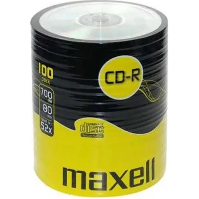 Maxell CD-R80 MAXELL, 700MB, 52x, 100 бр (ML-DC-CDR80-100SHR)