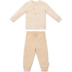Little Dutch Бебешка пижама от две части Little Dutch Natural Stripes - 62-68 cm, 2-6 м, Sand (CL24296045) - baby