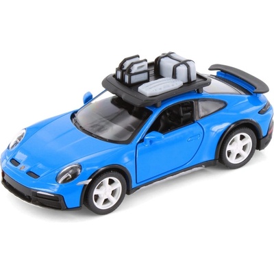 Метална количка Kinsmart - Porsche 911 GT2 RS, с багажник, 1: 36, синя (55077)