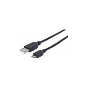 Manhattan USB Cable A-microb M/M 3 0m USB2.0 Hi-Speed white