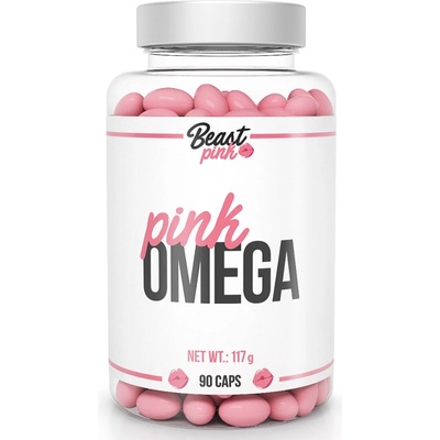 GymBeam Beast Pink Pink Omega, 90 Capsules