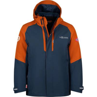 TROLLKIDS Детско 3-в-1 яке Trollkids Kid's Skanden 3in1 Jacket 3-in-1 jacket - Cinnamon / Night Sky - размер 92 (EU) (703-2832-0511)