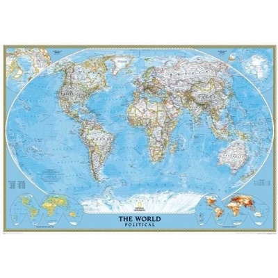 Svět - nástěnná politická mapa Classic 111 x 77 cm