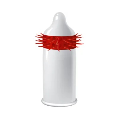 EGZO Hot Red Stimulating Condom 1 pc