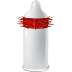 EGZO Hot Red Stimulating Condom 1 pc