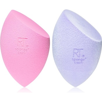 Real Techniques Chroma Miracle Complexion houbička na tekutý make-up 1 ks + Miracle Powder houbička na pudr 1 ks