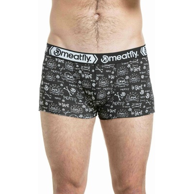 Meatfly мъжки боксерки Balboa Double Pack Million Dollar Skull Meatfly | Cheren | МЪЖЕ | S