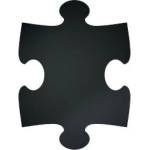 Securit Черна дъска Puzzle Square 40х30см