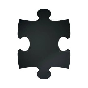 Securit Черна дъска Puzzle Square 40х30см