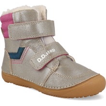 D.D.Step dívčí zimní obuv W063-52804DL šampaňská