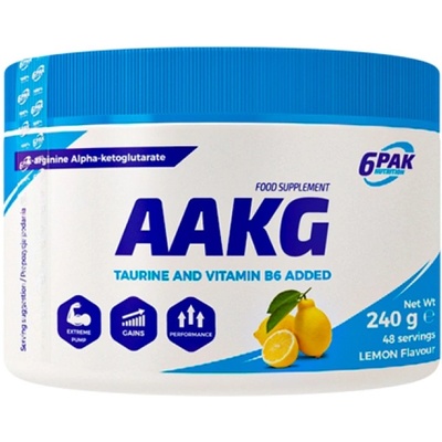6PAK Nutrition AAKG Powder Flavored [240 грама] Лимон