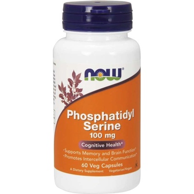 Now Foods Foods Phosphatidyl Serine Fosfatidylserin 100 mg 60 rostlinných kapslí