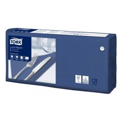 TORK Ubrousek tmavě modrý 33x33 cm dvouvrstvý 200 ks 477215PAK
