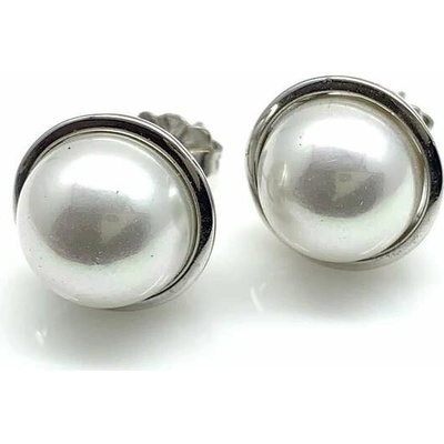 Šperky Jan Kos Jan Kos jewellery Stříbrné náušnice s bílou perlou 12106944