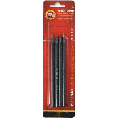 KOH-I-NOOR Графитен молив KOH-I-NOOR 8914 Progresso 4 броя (6B, 4B, 2B, HB) 7130030011 (7130030011)