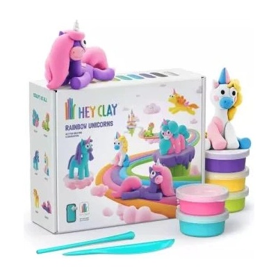 IMC Toys Hey Clay: Голям комплект пластилин - Еднорог