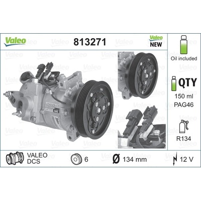 Kompresor, klimatizace VALEO 813271