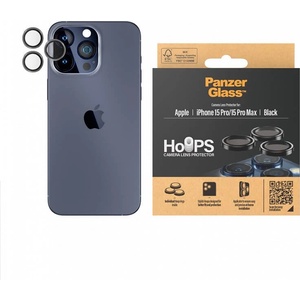 Panzer Протектор за Камерата на iPhone 15 Pro Max, PanzerGlass PicturePerfect Ring, Черен (5711724011399)