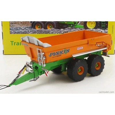 Universal hobbies Joskin Silo-cargo Transktp 22/50 Open Trailer For Tractor 2004 Oranžová Zelená 1:32