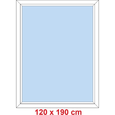 Soft Plastové okno 120x190 cm FIX neotevíravé Bílá